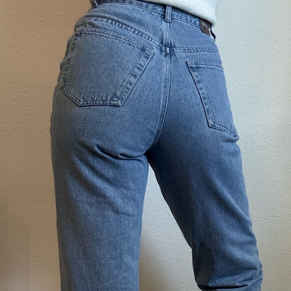 Vintage 90s Jones New York Sport Mom Jeans Rigid Denim Retro Classic - Picture 3 of 10